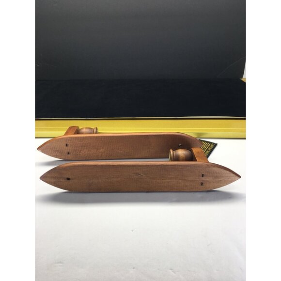 Vtg The Cape Craft Collection Wood Wall Sconces Candle Holders NEW - Set of 4 - Picture 10 of 16